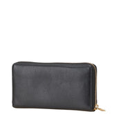 サンローラン YSLロゴ 長財布 352904 ブラック レザー レディース SAINT LAURENT 【中古】